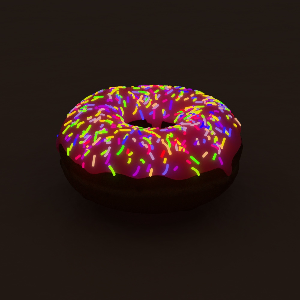 Glowing Donut